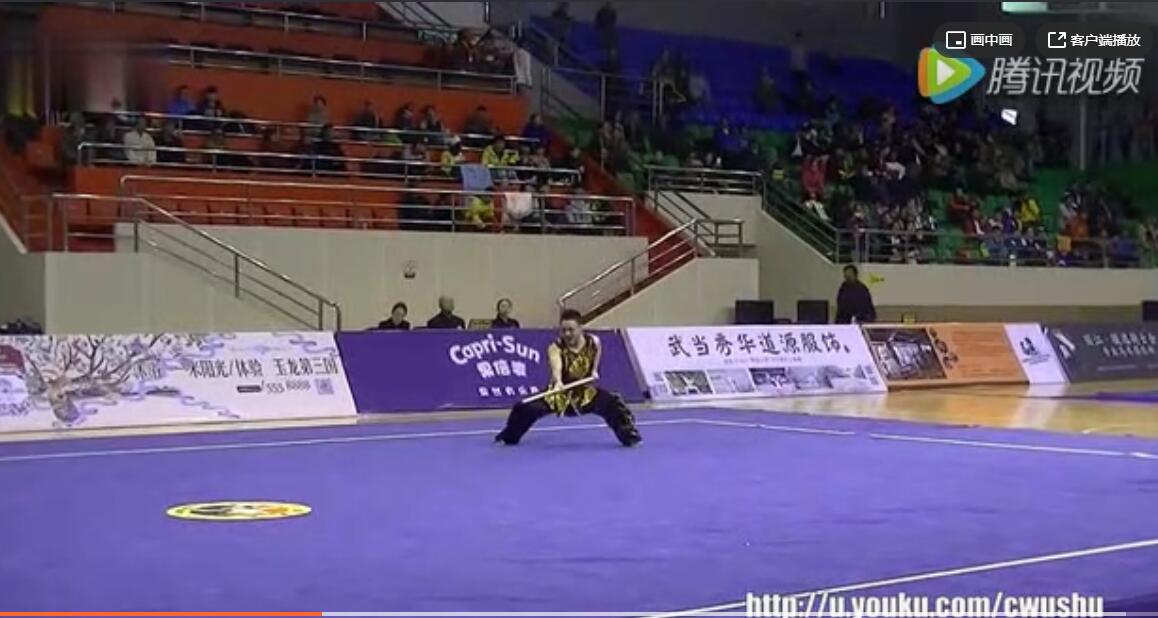 2016年全国武术冠军赛-男子南棍-巩鑫杰（福建）第四名